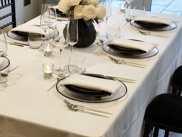 White - Weave Table Linen Linen